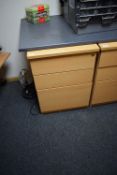 *Standalone Three Drawer Pedestal