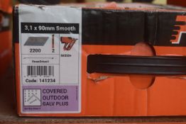 *1x Box of 2200x Paslode 90mm Ring Nails