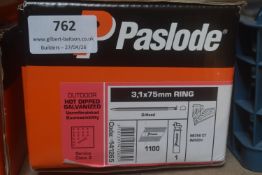 *1x Box of 1100x Paslode 75mm Ring D-Head Nails