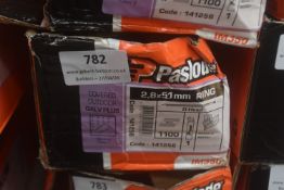 *1x Box of 1100x Paslode 51mm Ring D-Head Nails