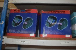 *2x Auto Darkening Welding Helmets