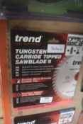 *Trend 165mm Tungsten Carbide Tipped Saw Blade Medium Finish