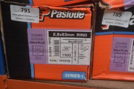 *1x Box of 1100x Paslode 63mm Ring Round Drive Nails
