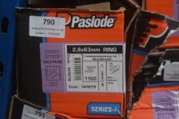 *1x Box of 1100x Paslode 63mm Ring Round Drive Nails