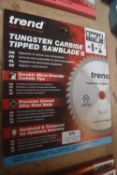 *Trend 184mm Tungsten Carbide Tipped Saw Blade Medium/Corse Finish