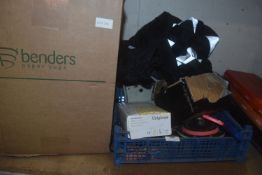 *Tray of Disposable Gloves, Cups, etc.