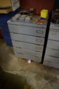 *Metal Five Drawer Cabinet