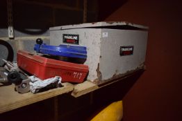 *Mixed Lot to Include Metal Toolbox and Contents of Wire, Clamp Parts, etc.