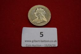 Queen Victoria Diamond Jubilee silver coin, 1837 - 1897