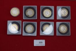 collection of UK £2 coins, mixed commemorative issues, in cases.