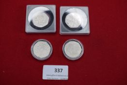 Mixed commemorative 50p coins including examples in cases, various designs.