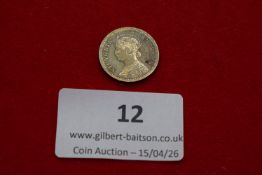 India – Victoria copper one quarter anna, 1883. Crowned bust left; rev. ornamental wreath with