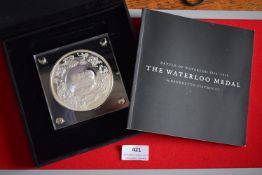 Waterloo Medal after Benedetto Pistrucci, modern restrike by the Worcestershire Medal Service (