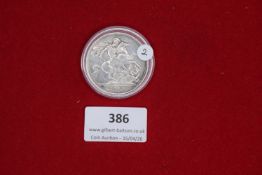 Great Britain – Crown, 1889 (Victoria Jubilee Head), St George and Dragon reverse, in capsule,