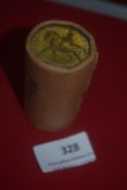 Great Britain, Elizabeth II commemorative crowns in original paper bank roll (obverse and reverse