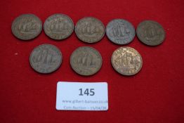 Mixed group of British pennies and halfpennies comprising George VI and Elizabeth II examples (