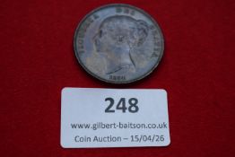 Great Britain trade dollar, 1899. Veiled head of Victoria; Britannia seated reverse. Lightly toned.