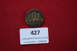 Early 19th century Waterloo-related medallion/token, dated 1814, referencing allied leaders (