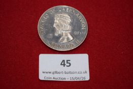 Investiture of the Prince of Wales commemorative medal, Caernarfon Castle, 1969 (2). One with Edward