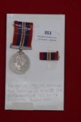 George VI Defence Medal with ribbon, together with spare ribbon.
