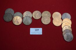Group of Elizabeth II pennies dated 1953–1966 (various). Mixed condition.