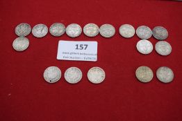 Group of British silver threepences comprising Edward VII, George V and George VI issues including