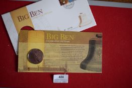 Royal Mail “Big Ben – Celebrating 150 Years” cover, with inset commemorative medallion and