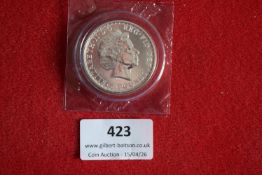 Great Britain Elizabeth II, £2 coin, 2013, “Britannia” type (silver proof), in protective holder.