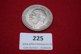 George V silver crown, 1935, “Rocking Horse” crown commemorating the Silver Jubilee. Circulated