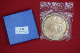Modern French Napoleonic commemorative medal (c.1969 bicentenary of Napoleon), large bronze, in