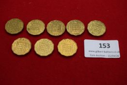 Collection of Elizabeth II brass threepences dated 1960–1967 (various).
