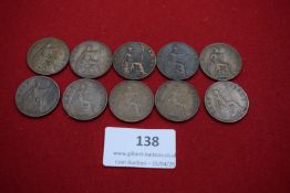 Group of George V pennies together with George V halfpennies dated 1921–1930 (various). Mixed