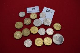 Great Britain mixed decimal and pre-decimal coins (c.16). Including brass threepences, florins,