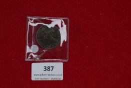 Great Britain – Penny, 1861 (Victoria), plus additional Victorian coin (in sleeve