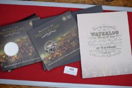 Royal Mint “Battle of Waterloo” 2015 £5 Brilliant Uncirculated coin with presentation packs and