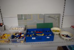 Quantity of Vintage Lego Including Minifigures, Blocks, Baseplates, etc.