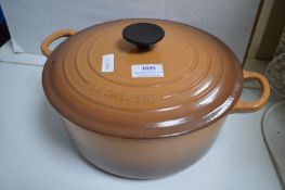 Large Le Creuset Cast Iron Enamel Lidded Cookpot