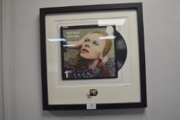 Framed David Bowie Royal Mail Stamp Art Album Cover “Hunky Dory” No. 946/950