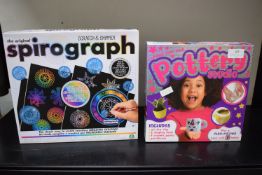 Pottery Studio Set and The Original Spirograph Scratch & Shimmer Set