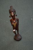 Carved Wooden Ethnic Figure