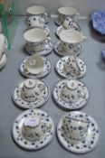 Royal Doulton York Town Cups & Saucers 24pcs