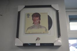Royal Mail David Bowie Framed Stamp Art Print “Aladdin Sane” No. 223/950