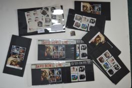 2x Royal Mail David Bowie Stamp Sets plus Stamp Bundle