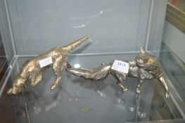 Fox & Hound White Metal Figures