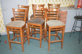 6x Bentwood Bar Stools