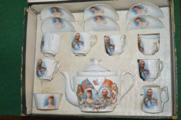 Vintage George V and Queen Mary Miniature Tea Set