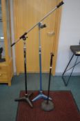3x Microphone Stands
