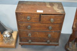 Miniature Oak Chest of Drawers