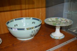 Large Adams Chinese Style Bowl plus Corona Ware Tazza