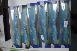 6x Minic Diecast Battleships